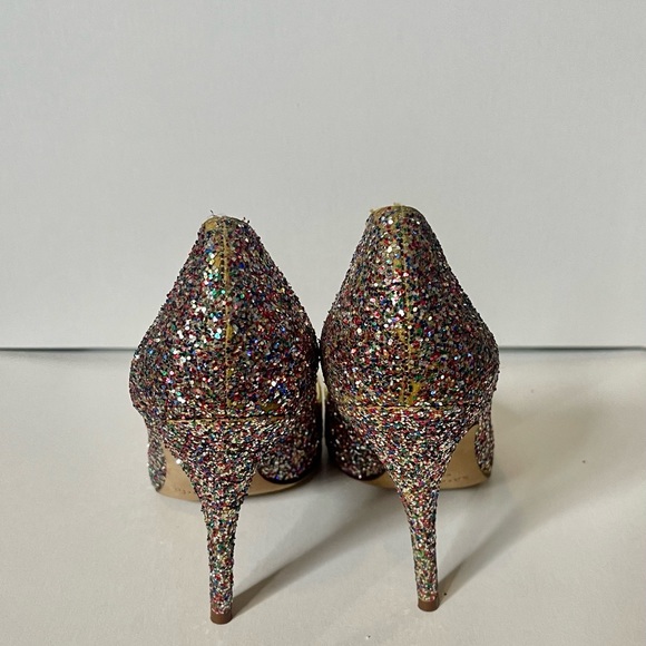 Kate Spade Licorice Glitter Heels - Picture 4 of 6